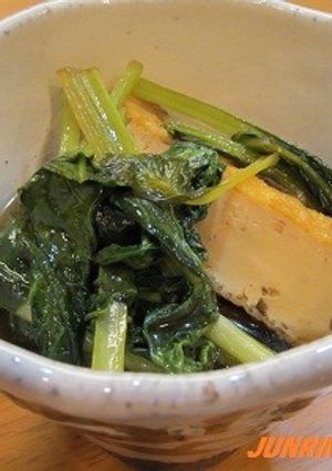 ♪小松菜と厚揚げの煮物♪-レシピのメイン写真