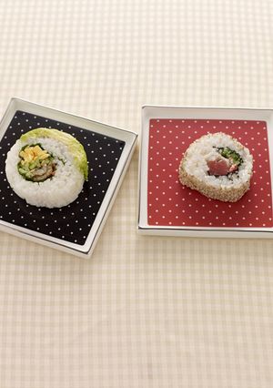 お正月を華やかに！2種のロール寿司-レシピのメイン写真