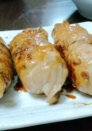 豚ももで肉巻きおにぎり♪-レシピのメイン写真