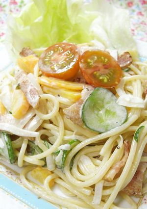 カリカリベーコンのサラダパスタ-レシピのメイン写真