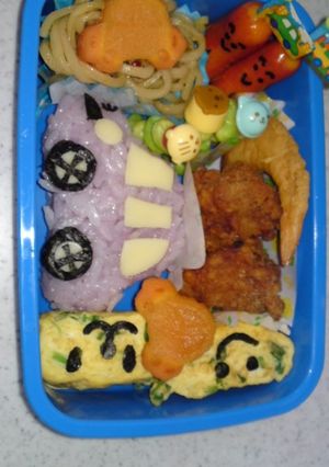 キャラ弁　車日産マーチ-レシピのメイン写真