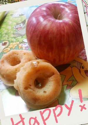 卵無し！カラメルりんご焼きドーナツ-レシピのメイン写真