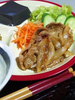 めんつゆと焼き肉のタレで豚の生姜焼き-レシピのメイン写真