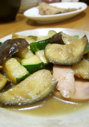 茄子とズッキーニの味噌炒め-レシピのメイン写真
