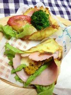 ロースハムでクレープサラダ✿-レシピのメイン写真