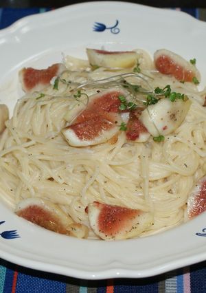 イチジク＆チーズのクリームパスタ♪-レシピのメイン写真
