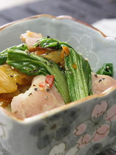 青梗菜とキムチの煮びたし-レシピのメイン写真