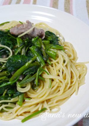 ❀豚肉と空芯菜の中華風パスタ❀-レシピのメイン写真