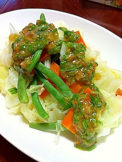 梅しそ温野菜サラダ-レシピのメイン写真