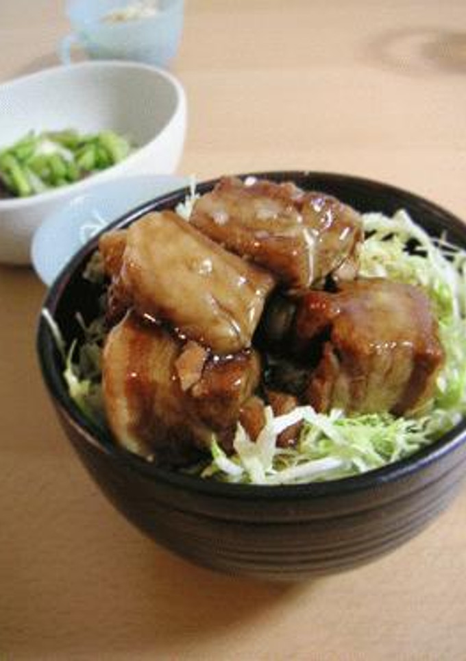 お肉がとってもトロトロ♪豚の角煮丼-レシピのメイン写真