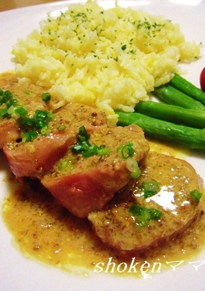 豚ヒレ肉のソテー《マスタードソース》♪-レシピのメイン写真