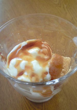 意外とイケるわらびもち＋ヨーグルト-レシピのメイン写真