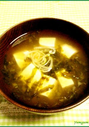 豆腐とのりの味噌汁(だしの素で)-レシピのメイン写真