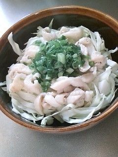 さっぱりおつまみ☆鶏皮キャベツ-レシピのメイン写真