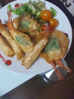 海老しそタマ揚げ餃子!-レシピのメイン写真