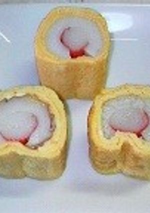カニカマと竹輪の玉子焼き-レシピのメイン写真