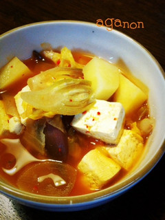 みょうがと豆腐でチゲスープ-レシピのメイン写真