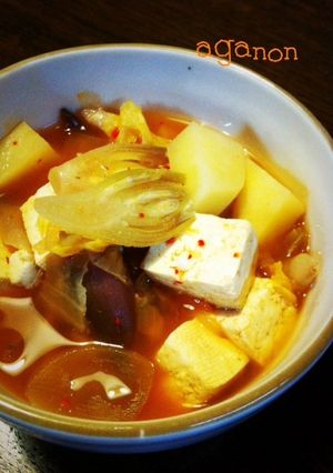みょうがと豆腐でチゲスープ-レシピのメイン写真