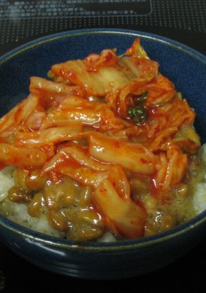 ハチミツで旨さＵＰ～♪納豆キムチご飯-レシピのメイン写真