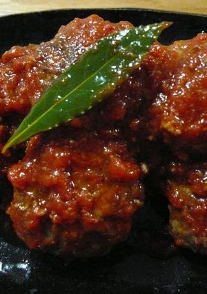 煮込みトマトハンバーグ-レシピのメイン写真