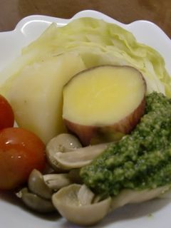 温野菜withジェノベーゼソース-レシピのメイン写真