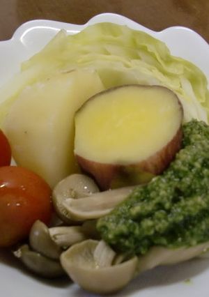温野菜withジェノベーゼソース-レシピのメイン写真