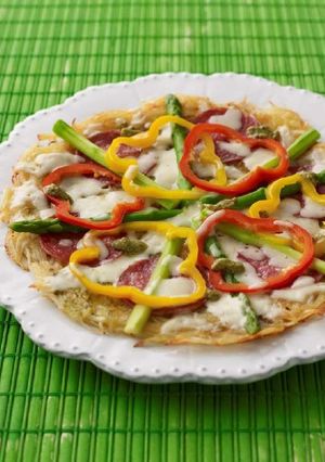 パーティを彩るカラフル野菜ピザ-レシピのメイン写真