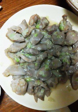 超簡単でビールが進む！砂肝ネギ塩炒め☆-レシピのメイン写真