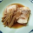 鯛の切り身とごぼうの煮物