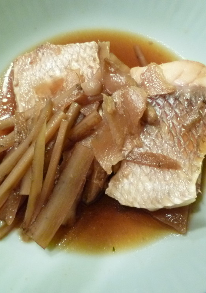 鯛の切り身とごぼうの煮物-レシピのメイン写真