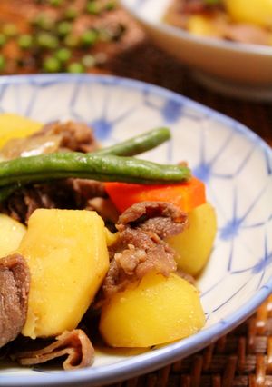 水なし♪コツなし♪野菜の旨みで！肉じゃが-レシピのメイン写真