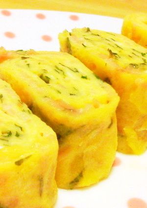 大葉とベーコンの卵焼き♡-レシピのメイン写真