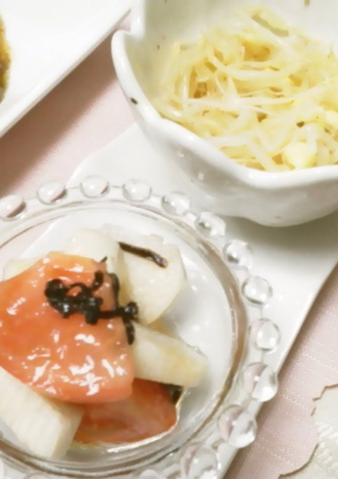 長芋とトマトの塩昆布和え-レシピのメイン写真