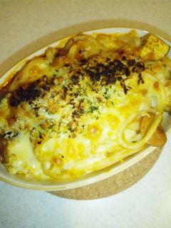 簡単★うどんとナスのミートソースグラタン-レシピのメイン写真