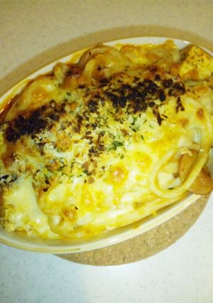 簡単★うどんとナスのミートソースグラタン-レシピのメイン写真