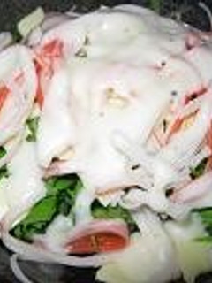 水菜のシーザーサラダ-レシピのメイン写真