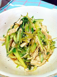 鶏肉と三つ葉のレモン醤油和え-レシピのメイン写真