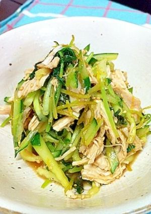 鶏肉と三つ葉のレモン醤油和え-レシピのメイン写真