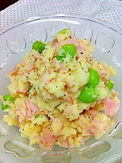 ハムと枝豆のポテトサラダ-レシピのメイン写真