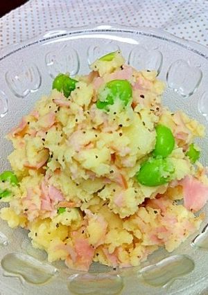 ハムと枝豆のポテトサラダ-レシピのメイン写真