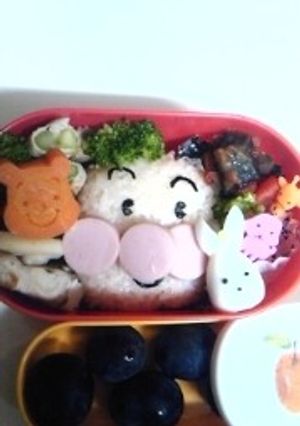 １歳９カ月のお弁当(アンパンマン御飯）-レシピのメイン写真