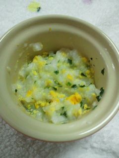 離乳食中期*卵黄粥-レシピのメイン写真