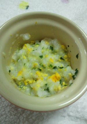 離乳食中期*卵黄粥-レシピのメイン写真