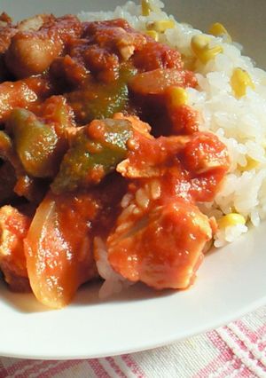 もろこしご飯で野菜モリモリトマト煮込み-レシピのメイン写真