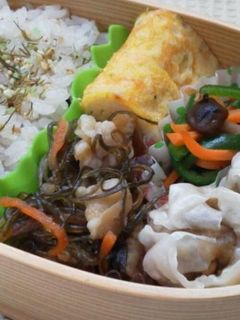 ☆お弁当おかず☆豚肉と切り昆布の煮物-レシピのメイン写真