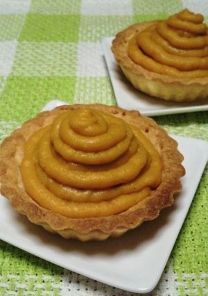 野菜のお菓子♪かぼちゃのカスタードタルト-レシピのメイン写真