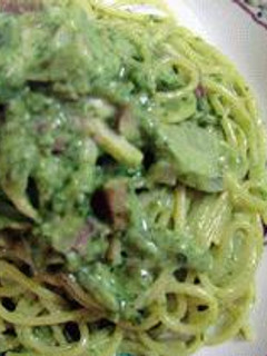 緑いろ!ほうれん草のクリームパスタ-レシピのメイン写真