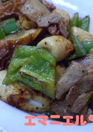 豚バラ肉と竹輪とピーマンの豆板醤マヨ炒め-レシピのメイン写真