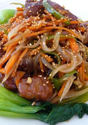 おからこんにゃくと野菜の黒酢炒め-レシピのメイン写真