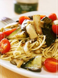 茄子とエリンギのタプナードソースパスタ-レシピのメイン写真